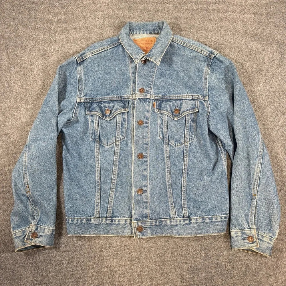 Vintage Levi's Orange Tab Jacket Mens 40 Regular Medium Blue Type 3 Denim